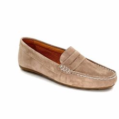 Ivoire0209b Ivoire 11163 Daim Taupe Mocassins