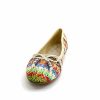 Ivoire0317a Ivoire 2201023 Raffia Multicolore Ballerines