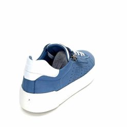 ivoire422 Ivoire 278 Cuir Bleu Baskets