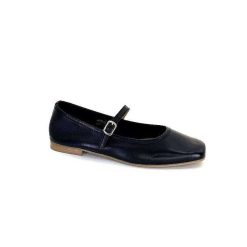 We Do Ivoire 55362 Cuir Noir Ballerines