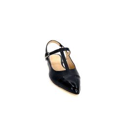 Ivoire0347b Ivoire Ch788 Cuir Noir Ballerines