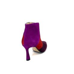 l'arianna L'Arianna Tr1672 Daim Prune Rouge Fushia Bottines