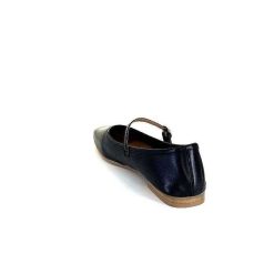 We Do Ivoire 55362 Cuir Noir Ballerines