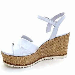 Nero Giardini Nerogiardini 410630 D7078 Cuir Raffia Blanc Plateformes