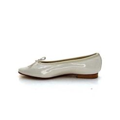 l'arianna L'Arianna 1705 Cuir Vernis Creme Ballerines