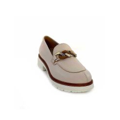 Ivoire0130a Ivoire 8B5118 Cuir Creme Mocassins