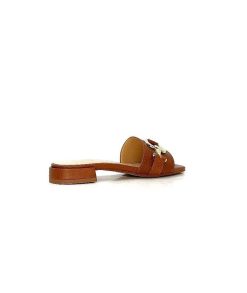 Ivoire0346a Ivoire 22682 Cuir Marron Mules