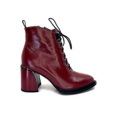 Elue Par Nous Elue Par Nous Paliki Cuir Rouge Bottines