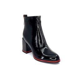 Elue Par Nous Elue Par Nous Paella Cuir Noir Vernis Bottines