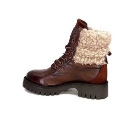 Ivoire0460a Ivoire Viyan Cuir Marron Bottines