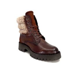 Ivoire0460a Ivoire Viyan Cuir Marron Bottines