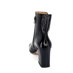 Ivoire0347b Ivoire Ch6556 Cuir Vernis Noir Bottines