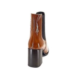 We Do Ivoire 99647A Cuir Vernis Ocra Bottines