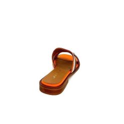 JHay Jhay 2305 Cuir Orange Marron Blanc Mules