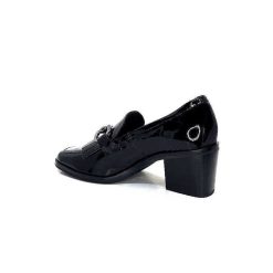 Ivoire0236a Ivoire 78006 Fortunato Cuir Vernis Noir Mocassins