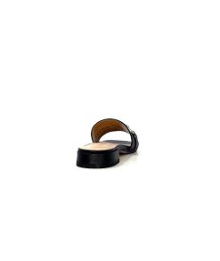 Ivoire0346a Ivoire 22682 Cuir Noir Mules