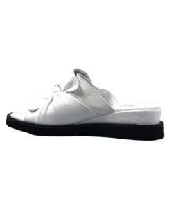 Ivoire-354 Ivoire 107 911 Cuir Blanc Mules