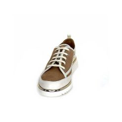 XSA Xsa 9951 Cuir Daim Beige Marron Baskets