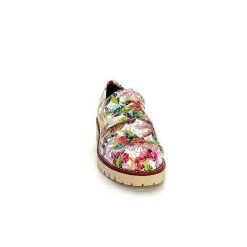 Ivoire0036a Ivoire Cv5608 Cuir Imprime Multicolore Mocassins