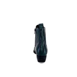 Ivoire0341a Ivoire Ar230 Cuir Metal Vert Bosco Bottines