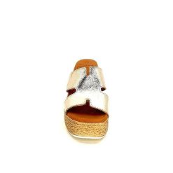 oh my sandals - innova footwear Ivoire 5458 Cuir Or Mules