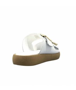 top tris srl Ivoire 8022-02 Cuir Blanc Mules