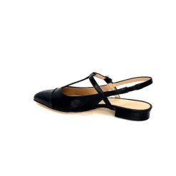 Ivoire0347b Ivoire Ch788 Cuir Noir Ballerines