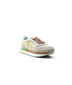 No Name No Name Mia Jogger Daim Textile Beige Pastel Vert Baskets