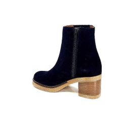 Ivoire0036a Ivoire Cv6104 Daim Bleu Marine Bottines