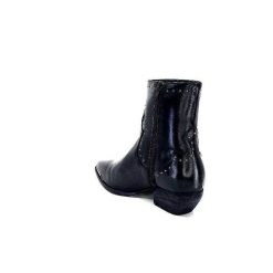 Ivoire0341a Ivoire Ar232 Cuir Noir Bottines