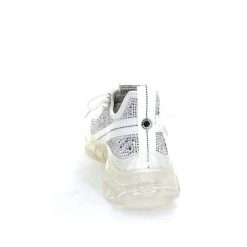 Steve Madden Steve Madden Maxima R Textile Blanc Strass Baskets