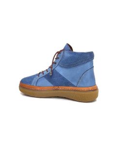 355-ivoire Ivoire 24721 Daim Bleu Bottines