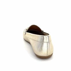 Ivoire0209b Ivoire 12052 Cuir Platine Dore Mocassins