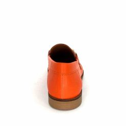 Ivoire0209b Ivoire 12646 Cuir Orange Mocassins