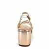 Ivoire0104a Ivoire A47146 Cuir Metal Argent Rose Sandales