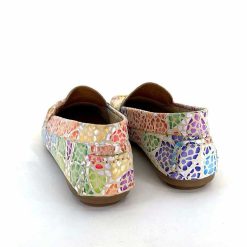 Ivoire0209b Ivoire 10322 Anilina Cuir Beige Multicolore Mocassins