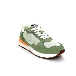 No Name No Name Tova Runner W Daim Vert Textile Vert Blanc Orange Baskets