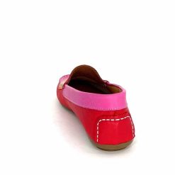 Ivoire0209b Ivoire 10322 Sauvage Cuir Rose Rouge Orange Mocassins