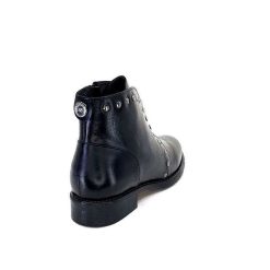 Ivoire0381b Ivoire 7553 Cuir Noir Bottines