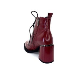 Elue Par Nous Elue Par Nous Paliki Cuir Rouge Bottines