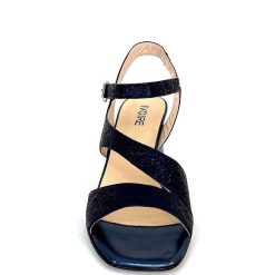 Ivoire0352 Ivoire F2215 Vally Cuir Bleu Marine Sandales