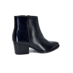 Ivoire0104a Ivoire 46105 Cuir Noir Bottines