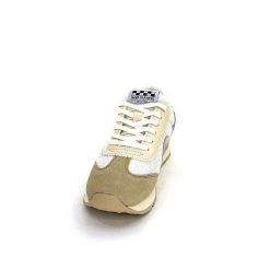 No Name No Name City Run Jogger W Daim Beige Textile Blanc Baskets