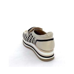 Softwaves Softwaves 7.7864-009 Cuir Creme Noir Mocassins