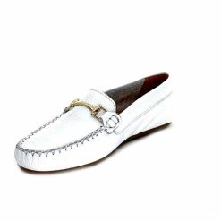 Ivoire0209b Ivoire 12052 Cuir Blanc Mocassins