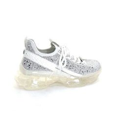 Steve Madden Steve Madden Maxima R Textile Blanc Strass Baskets