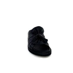 Ivoire-354 Ivoire 107911 Cuir Noir Mules