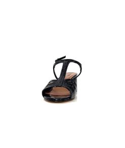 Ivoire0334 Ivoire F2295 Venezia Cuir Vernis Noir Sandales