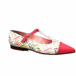 Dansi Dansi 5232 Flower Cuir Rose Ballerines