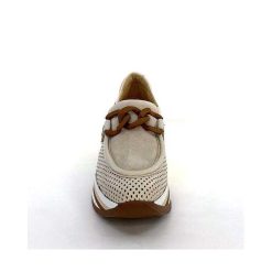 Softwaves Softwaves 7.7856-85 Cuir Daim Beige Marron Mocassins